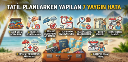 Tatil Planlarken Yapılan 7 Yaygın Hata ve Doğru Bilinen Yanlışlar